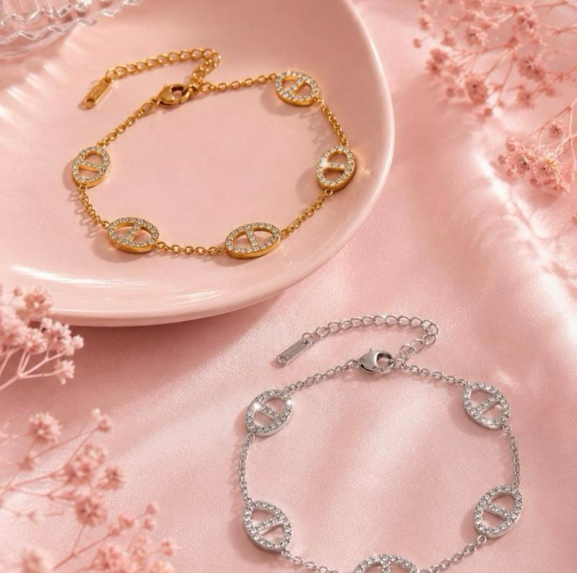 Bracelet Giulia strasse acier inoxydable ✨